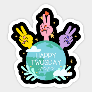 Happy Twosday 2/22/22 Sticker